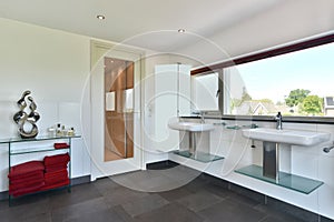 Spacious bathroom