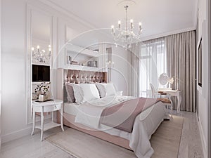 Spacious and Bright Modern Contemporary Classic Bedroom