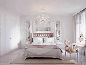 Spacious and Bright Modern Contemporary Classic Bedroom