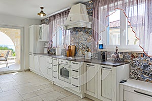 Spacious kitchen classic contemporary style