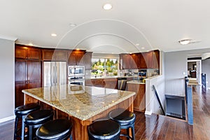 Spacious luxury kitchen room
