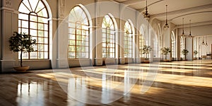 A spacious room, filled with silence and light, like reflections and inspiratio