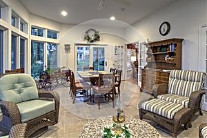 Spacious sunroom