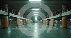 Spacious Underground Parking Garage