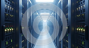 Modern Server Room Interior