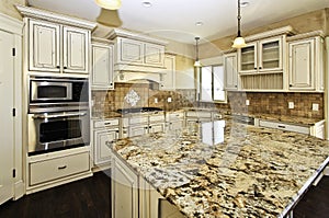 Spacious white luxury kitchen