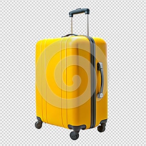 A Spacious Yellow Travel Suitcase