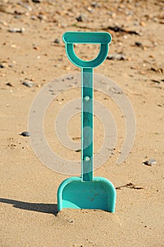 Spade at the beach