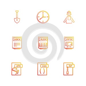 Spade ,clock , engineer , pptx ,power point , zip , compressed ,