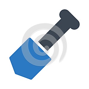 Spade glyph colour vector  icon