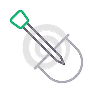 Spade colour line vector icon