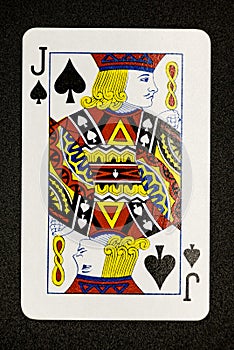 Spades playing card-Jack