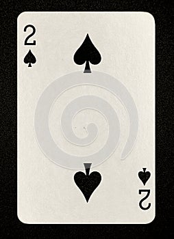 Spades playing card-Two