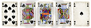 Spades Suit Vintage Playing Cards