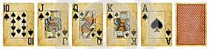 Spades Suit Vintage Playing Cards