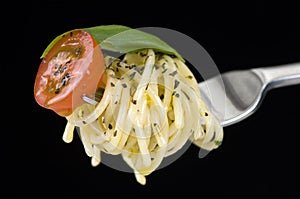 Spagetti on Fork photo