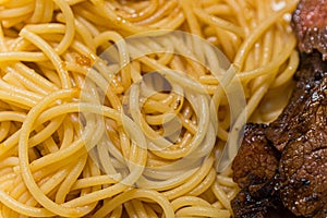 Spagetti Pasta Close Up