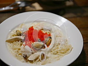 Spagetti Seafood