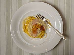Spaghetti alla Bottarga Italian Pasta with Fish Roe