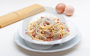 Spaghetti alla carbonara photo