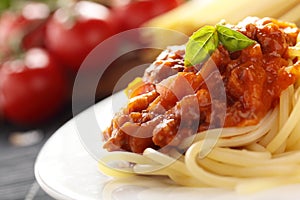 Spaghetti Bolognese.