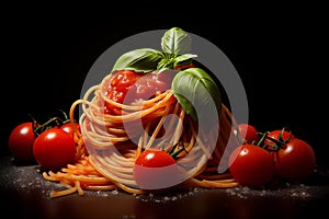 spaghetti bolognese, classic italian food close up