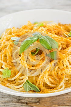 Spaghetti with bottarga