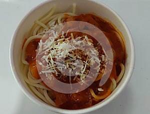 Spaghetti in Bowl