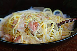 Spaghetti cabonara