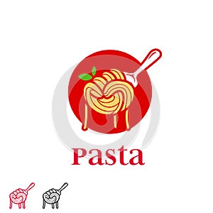 Espaguetis puno sobre el tenedor fideos designación de la organización o institución en la mano punetazo puno Rostro icono de libertad fuerza guerrero fantasma 