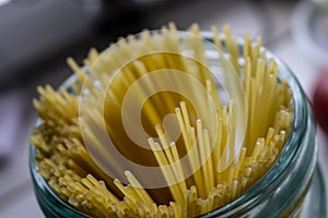 Spaghetti in a glas