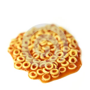 Spaghetti hoops. Conceptual image