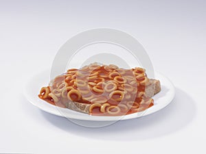 Spaghetti hoops on toast