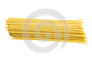 Spaghetti isolated on white