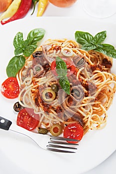 Spaghetti a la puttanesca