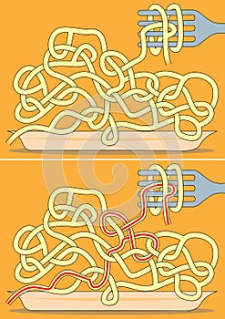 Spaghetti maze