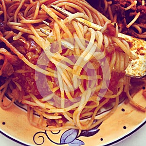 Spaghetti with meat sauce