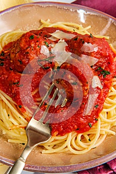 Spaghetti and Meatballs