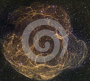 The Spaghetti Nebula. Simeis 147 Supernova Remnant. Elements of this image were furnished by NASA