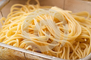 Spaghetti noodle isolated on white background