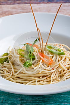 Spaghetti olio peperoncini