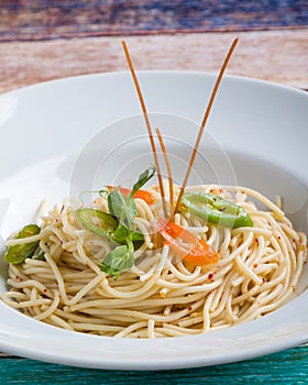 Spaghetti olio peperoncini