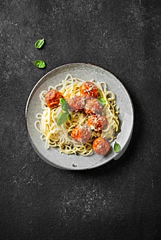Spaghetti Pasta with Meatballs