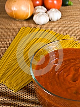 Spaghetti Sauce & Ingredients