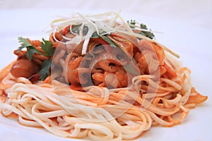 spaghetti seafood