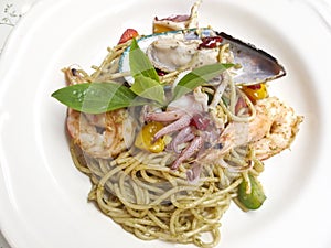 Spaghetti seafood