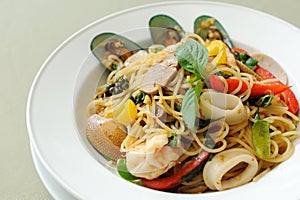 Spaghetti Seafood Khi Mao