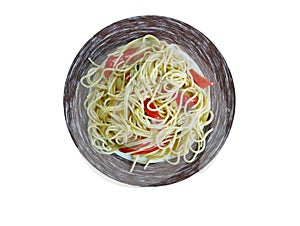 Spaghetti with Spanish flavours