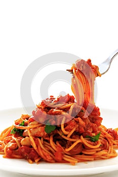 Spaghetti tomatosauce