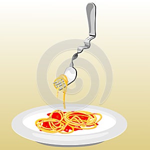 Spaghetti twisted fork